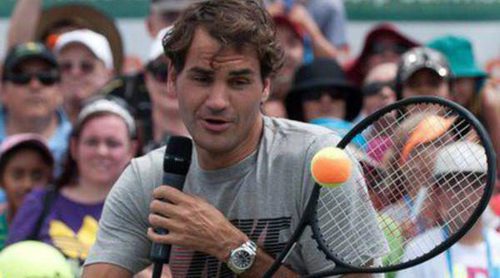 Roger Federer se rodea de niños tras anunciar que será padre por tercera vez