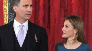 Los Reyes y los Príncipes Felipe y Letizia reciben al Cuerpo Diplomático en el Palacio Real