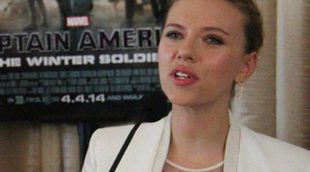 Scarlett Johansson reaparece tras confirmarse su embarazo para promocionar 'Capitán América: El soldado de invierno'