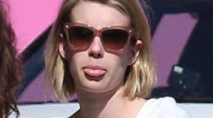 Emma Roberts responde sacando la lengua a los paparazzi que la perseguían en Los Angeles