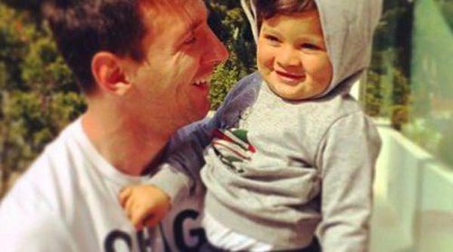 Antonella Roccuzzo presume de novio y de hijo con una foto de Leo Messi y Thiago
