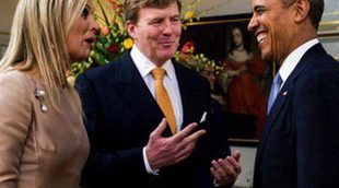 Guillermo Alejandro y Máxima de Holanda reciben a Obama en La Haya mientras Michelle Obama está en China