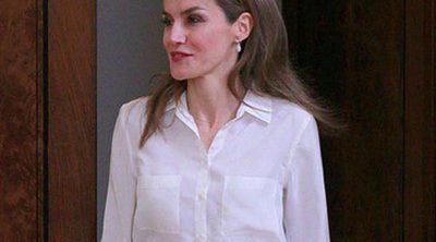 La Princesa Letizia, muy cariñosa con los niños en una audiencia con la Fundación Síndrome de Down Madrid