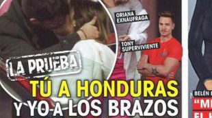 Oriana Marzoli y Adrián López de 'Gran Hermano', pillados besándose mientras Tony Spina está en 'Supervivientes'