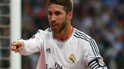 Sergio Ramos felicita a su madre Paqui marcando un gol al Valencia