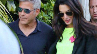 George Clooney y Amal Alamuddin celebran su compromiso junto a Bono, Cindy Crawford y Rande Gerber