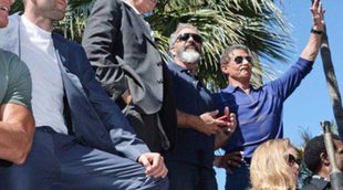 Sylvester Stallone revienta Cannes 2014 presentando 'Los Mercenarios 3' subido a un tanque