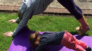 Elsa Pataky recupera su figura haciendo yoga con su hija India Rose