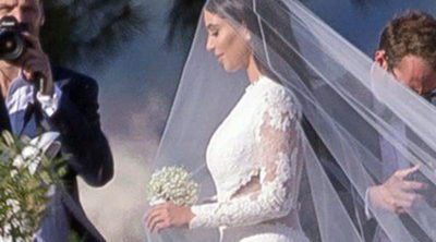 Primer vistazo al vestido de Kim Kardashian y todos los detalles de su boda con Kanye West