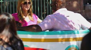 Heidi Klum y Seal, una expareja bien avenida en Disneyland con su hija Lou