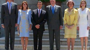Los Reyes y los Príncipes Felipe y Letizia vuelven a reunirse para ofrecer un almuerzo al presidente de México