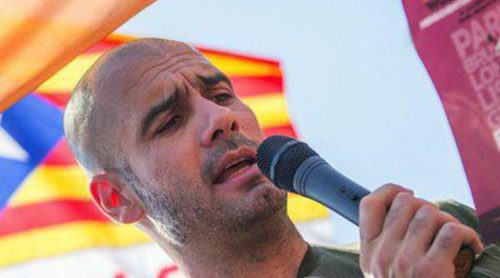 Pep Guardiola lee en Berlín un manifiesto en defensa del derecho a decidir de Cataluña