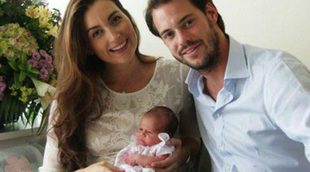 Los Príncipes Félix y Claire de Luxemburgo presentan a su hija recién nacida Amalia