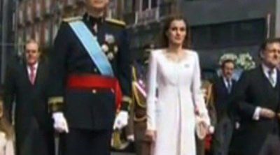 El Rey Felipe, la Reina Letizia, la Princesa Leonor y la Infanta Sofía llegan al Congreso para la proclamación