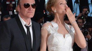 Quentin Tarantino y Uma Thurman se besan apasionadamente durante una cita