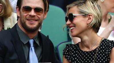 Chris Hemsworth y Elsa Pataky, todo amor en las gradas de la final de Wimbledon 2014