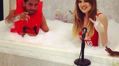 Khloé Kardashian comparte bañera con su cuñado Scott Disick