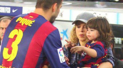 Shakira y Milan ayudan a ofrecer a Gerard Piqué su imagen más familiar en el Camp Nou