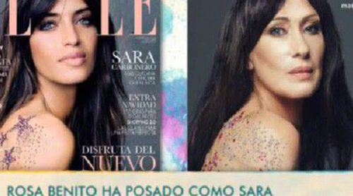 Rosa Benito se convierte en Sara Carbonero para imitar su portada solidaria para Elle