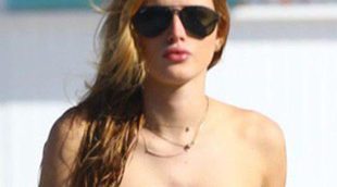 Último chapuzón de Bella Thorne en las playas de Miami antes de volver a Nueva York
