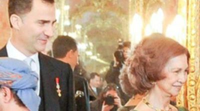 Los Reyes Juan Carlos y Sofía y los Príncipes Felipe y Letizia reciben al Cuerpo Diplomático