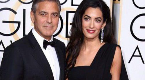 George Clooney a Amal Alamuddin en los Globos de Oro 2015: 