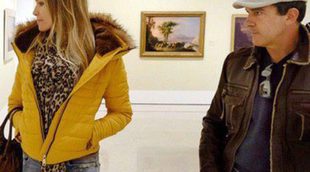 Antonio Banderas enseña el Museo Thyssen de Málaga a su novia Nicole Kimpel