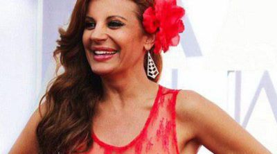 Sonia Monroy, expulsada de la alfombra roja de los Oscar 2015 por ir vestida con la bandera de España