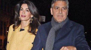 Amal y George Clooney salen a cenar para celebrar el nuevo trabajo de la abogada en la Universidad de Columbia
