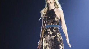 Edurne sorprende con un vestido brillante en su segundo ensayo para Eurovisión 2015