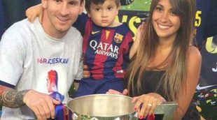 Shakira y Antonella Roccuzzo: así animan a Piqué y Messi para la final de la Copa del Rey