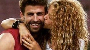 Gerard Piqué celebra el triunfo del Barça en la Copa del Rey con un beso de Shakira