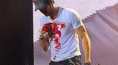 Enrique Iglesias, atacado por un dron que le cortó la mano en un concierto