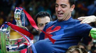 El gesto de Xavi Hernández por el embarazo de Nuria Cunillera tras ganar la Champions League