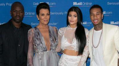 Kris Jenner con Corey Gamble y Kylie Jenner y Tyga, noche de amor y familia en Cannes