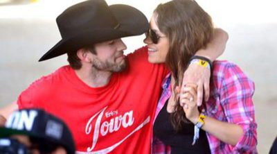 Ashton Kutcher y Mila Kunis continúan su luna de miel rústica por Napa Valley