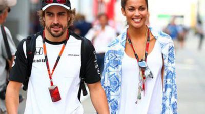 Lara Álvarez, el mejor apoyo a pie de pista de Fernando Alonso en el GP de Hungría 2015