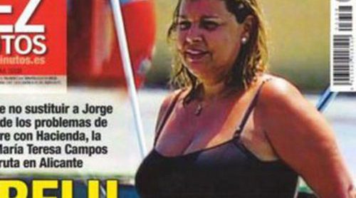 Terelu Campos, enfadada por el comentario y no por sus fotos de bañador: "¡Cómo puede decir que tengo mal tiempo!"