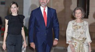 La Reina Sofía acompaña a los Reyes Felipe y Letizia en la recepción a la sociedad balear en Mallorca