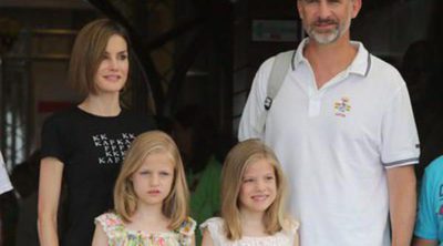 Los Reyes Felipe y Letizia asisten a la última jornada de la Copa del Rey de Vela acompañados por la Princesa Leonor y la Infanta Sofía