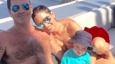 Retrato de familia feliz: Simon Cowell disfruta de Ibiza con Lauren Silverman y su hijo Eric