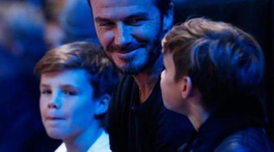 David, Romeo y Cruz Beckham se divierten en familia a costa de la desgracia de Rafa Nadal