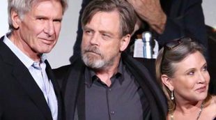 Harrison Ford, Carrie Fisher y Mark Hamill se reúnen en el estreno mundial de 'Star Wars: El Despertar de la Fuerza'
