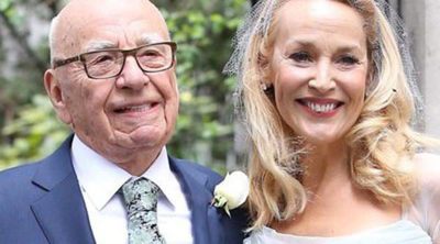 Jerry Hall y Rupert Murdoch paralizan Londres con su boda religiosa en la Iglesia de St. Bride