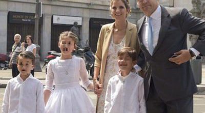 Luis Alfonso de Borbón y Margarita Vargas celebran la Primera Comunión de su hija Eugenia