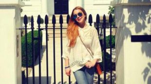 Lindsay Lohan vuelve a los 90' visitando la casa de los padres de Annie de su película 'Tú a Londres y yo a California'