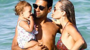 Falcao y Lorelei Tarón disfrutan de las playas de Miami junto a sus dos hijas Desiree y Dominique