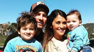 Leo Messi, Antonella Roccuzzo y Thiago Messi enseñan a andar al pequeño Mateo antes de cumplir 1 año
