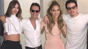 Dos ex bien avenidos: Jennifer Lopez y Marc Anthony posan en la misma fotografía