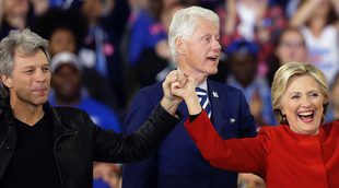Los apoyos incondicionales de Clinton en el cierre de campaña